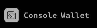Console Wallet Console Wallet